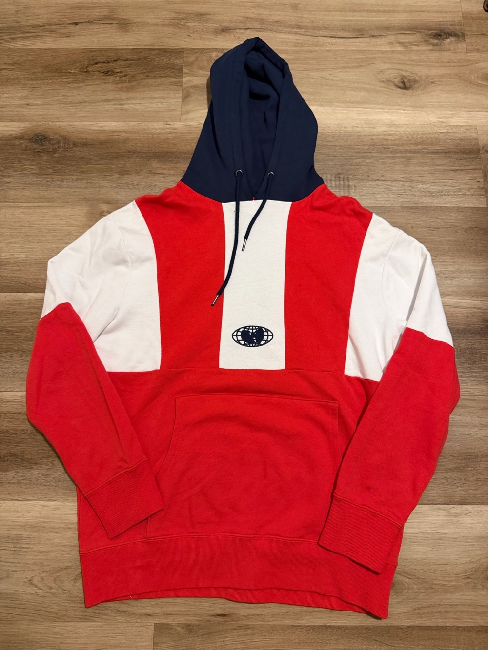 Vintage Wu-Wear Color Block  Hoodie Size XL WuTang Sweater Rza Gza Raekwon ODB